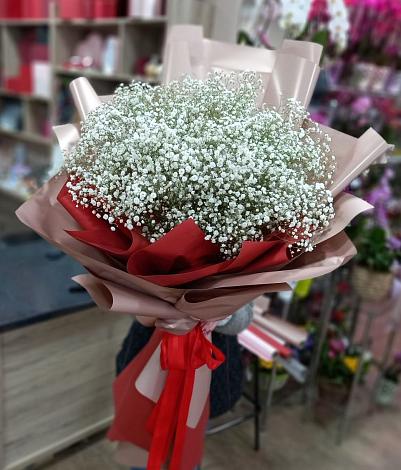 Букет цветов из: Гипсофила в Мокве 1-ой