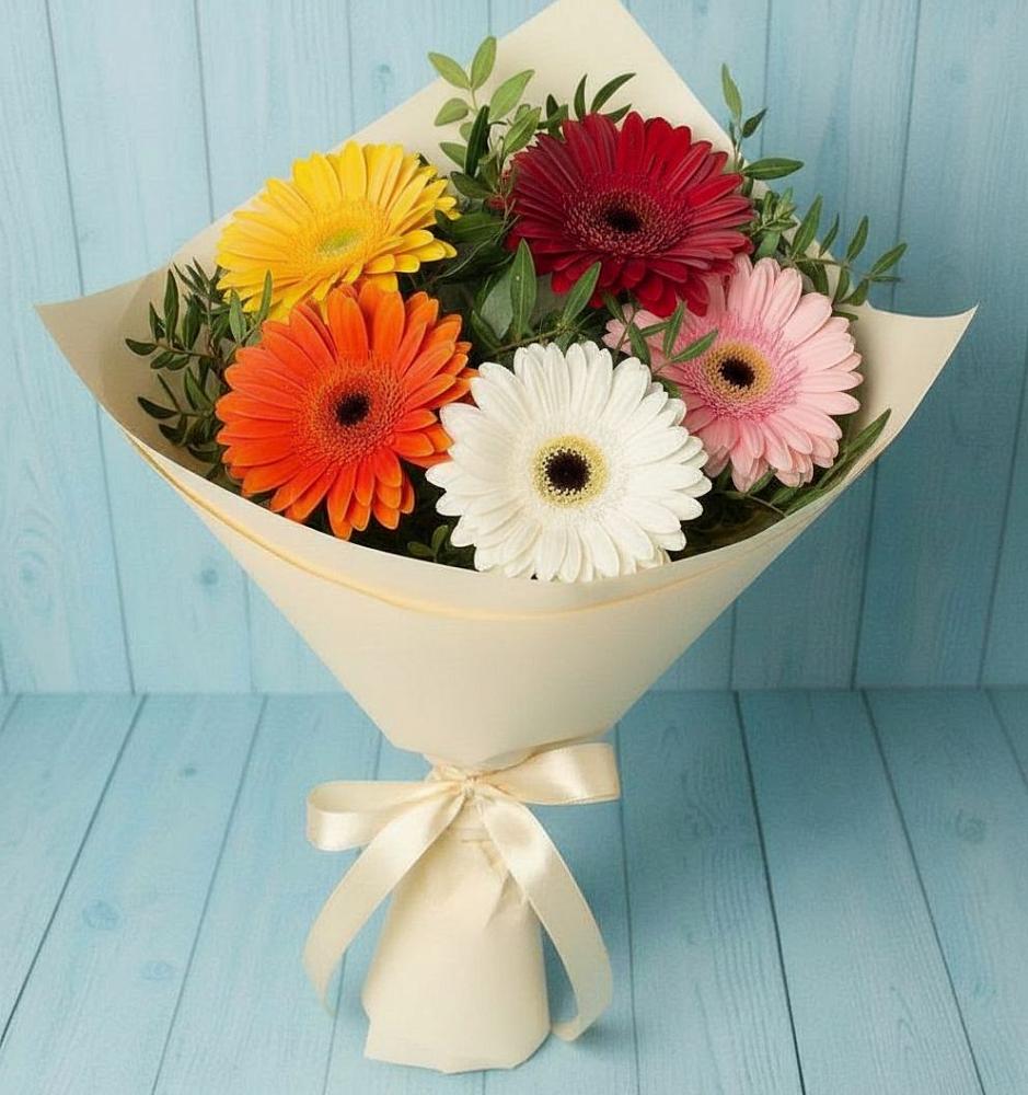 Букет цветов из: Герберы в Мокве 1-ой