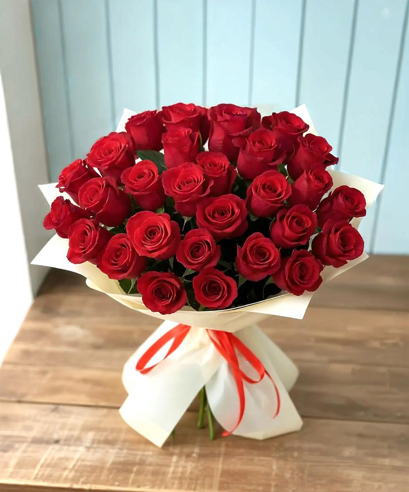 Букет 29 Красных роз в Мокве 1-ой