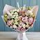 Букет цветов из: Альстромерии и Розы в Мокве 1-ой