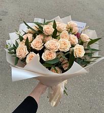 Букет Кремовые розы Латте в Мокве 1-ой