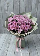 Букет цветов из:  Хризантемы в Мокве 1-ой