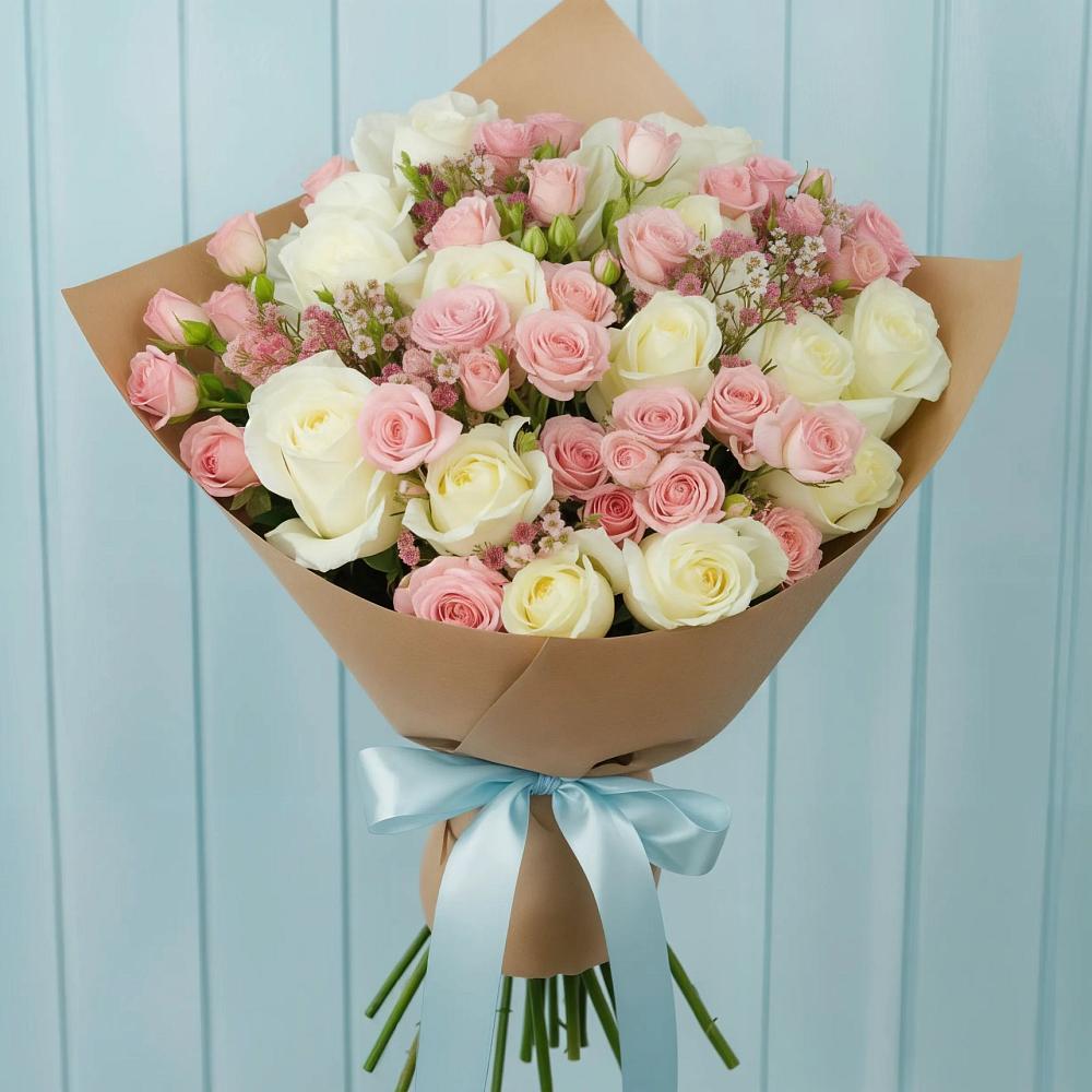 Букет цветов из: Розы в Мокве 1-ой