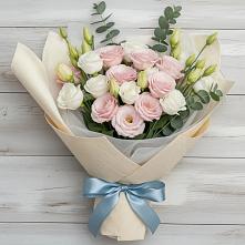 Букет цветов из:  Лизиантусы #REPLACE_PRED# Мокве 1-ой