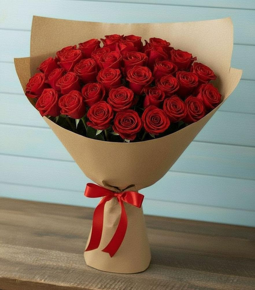 Букет Красные розы Милано в Мокве 1-ой