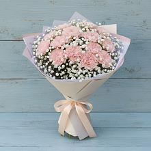 Букет цветов из:  Гвоздики в Мокве 1-ой