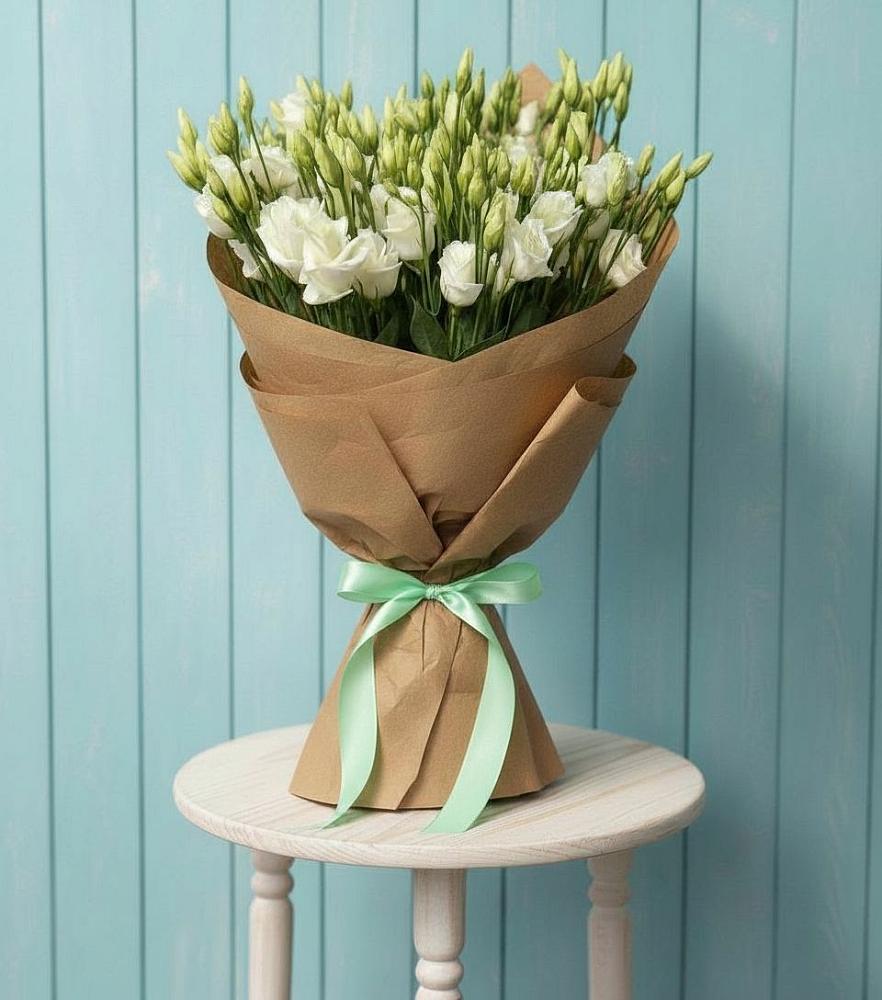 Букет цветов из: Лизиантусы в Мокве 1-ой