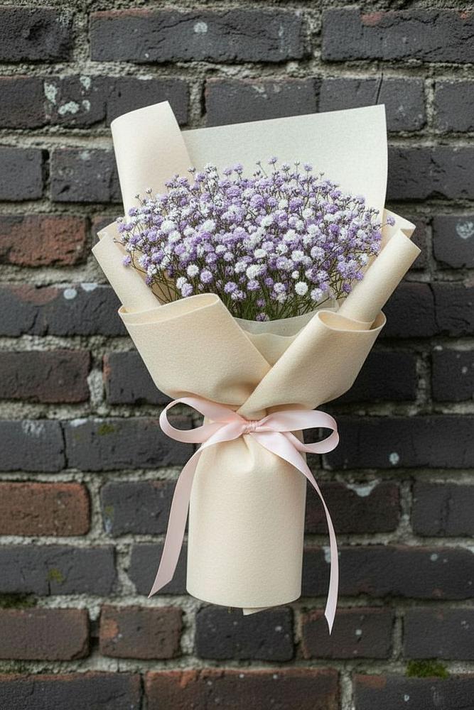 Букет цветов из: Гипсофила в Мокве 1-ой