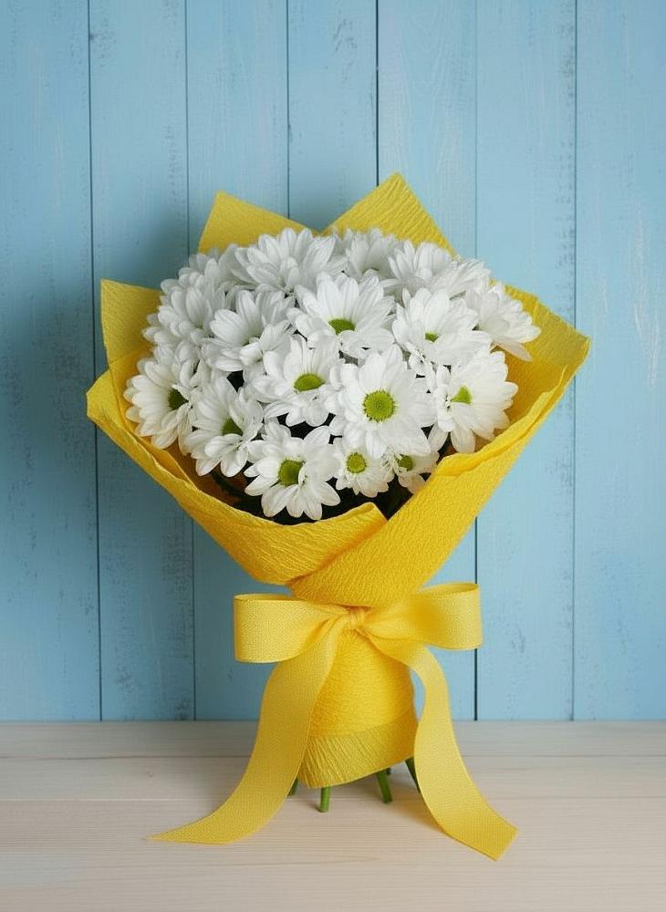 Букет цветов из: Хризантемы в Мокве 1-ой