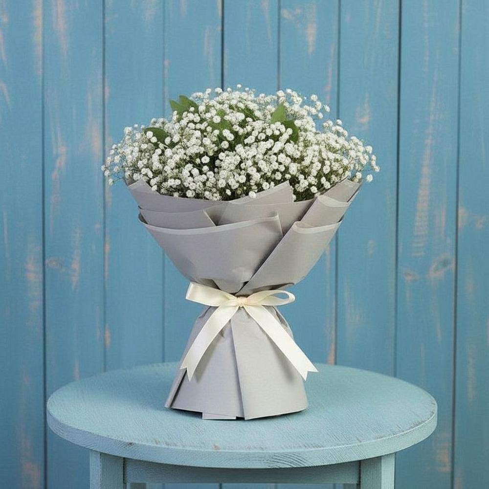 Букет цветов из: Гипсофила в Мокве 1-ой