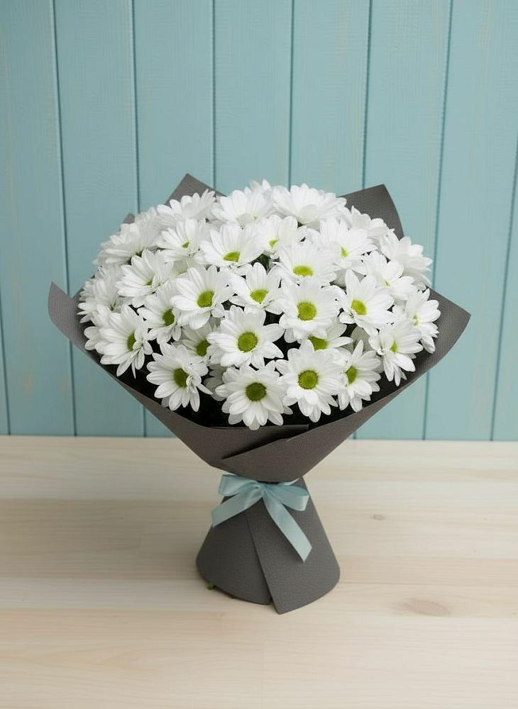 Букет цветов из: Хризантемы в Мокве 1-ой