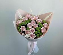 Букет цветов из:  Розы и Хризантемы в Мокве 1-ой