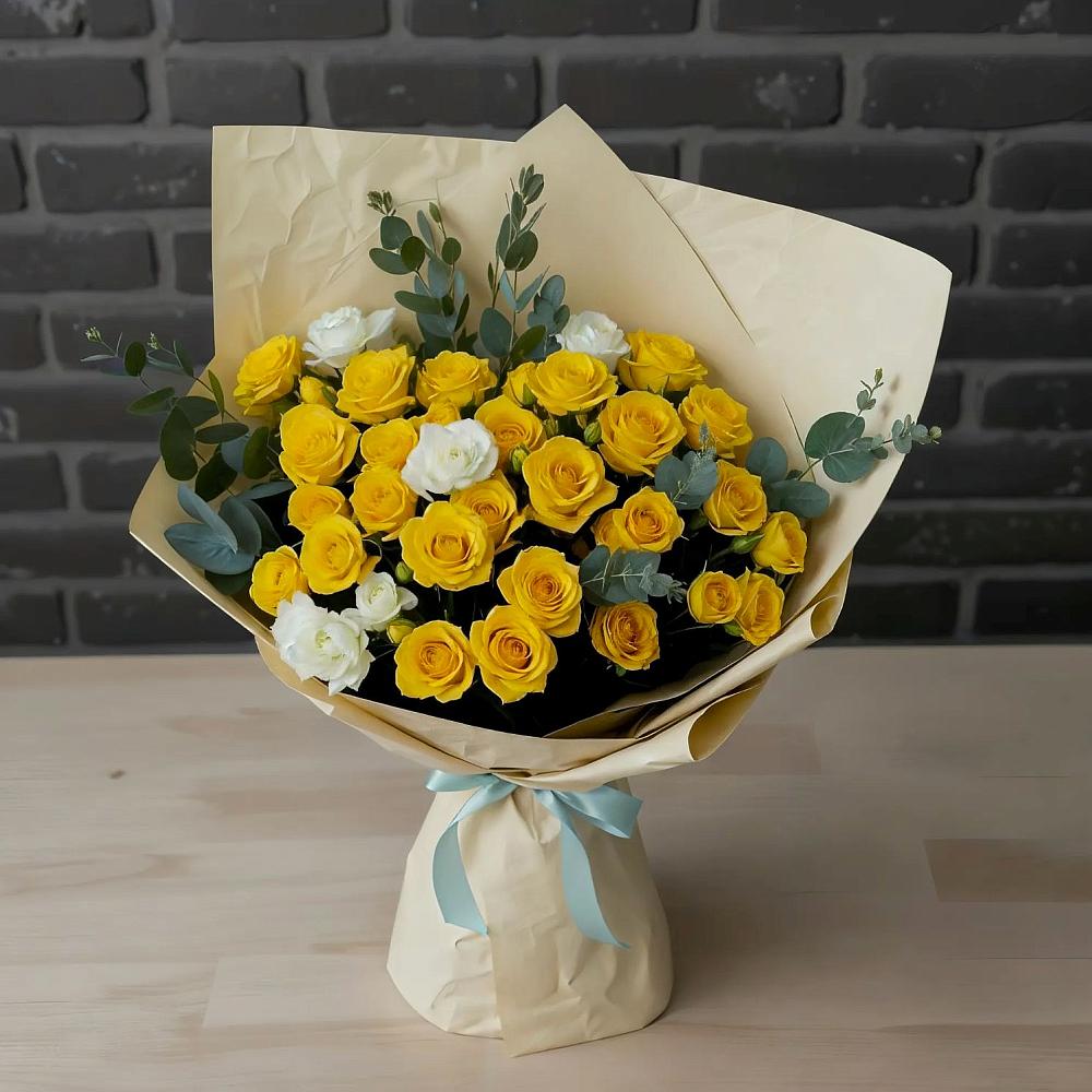 Букет цветов из: Розы в Мокве 1-ой