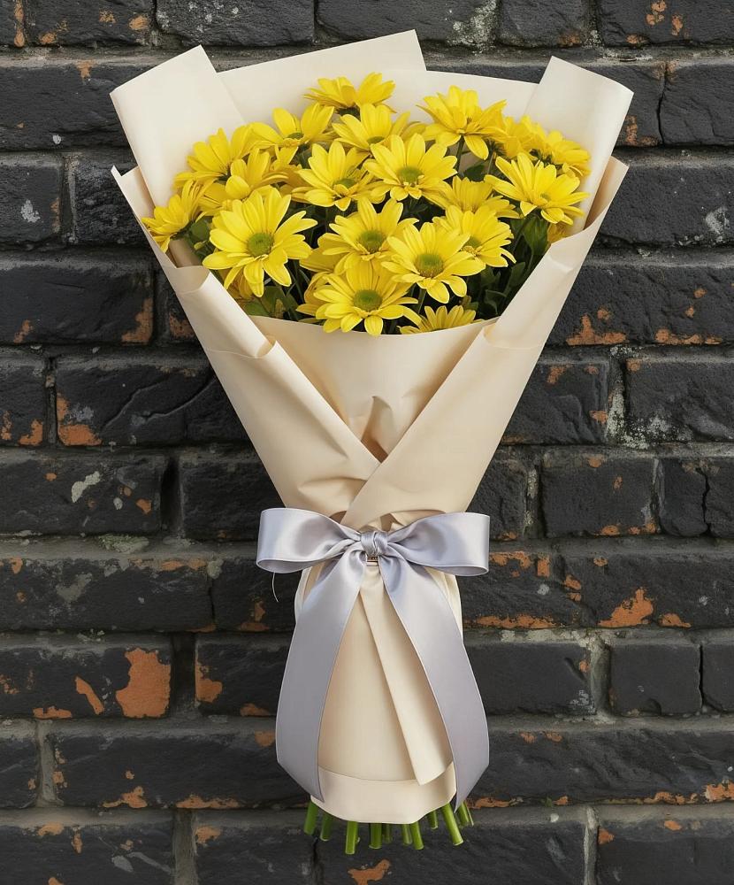 Букет цветов из: Хризантемы в Мокве 1-ой