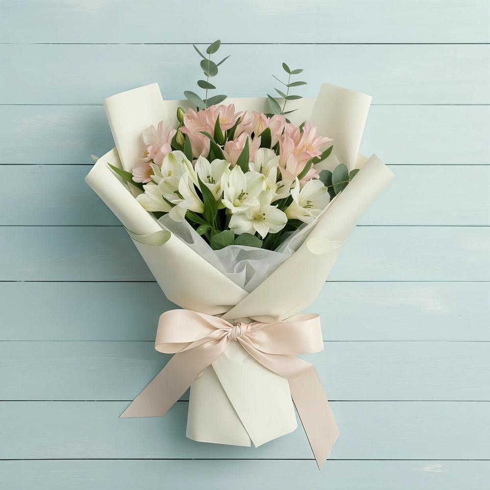 Букет цветов из: Альстромерии в Мокве 1-ой