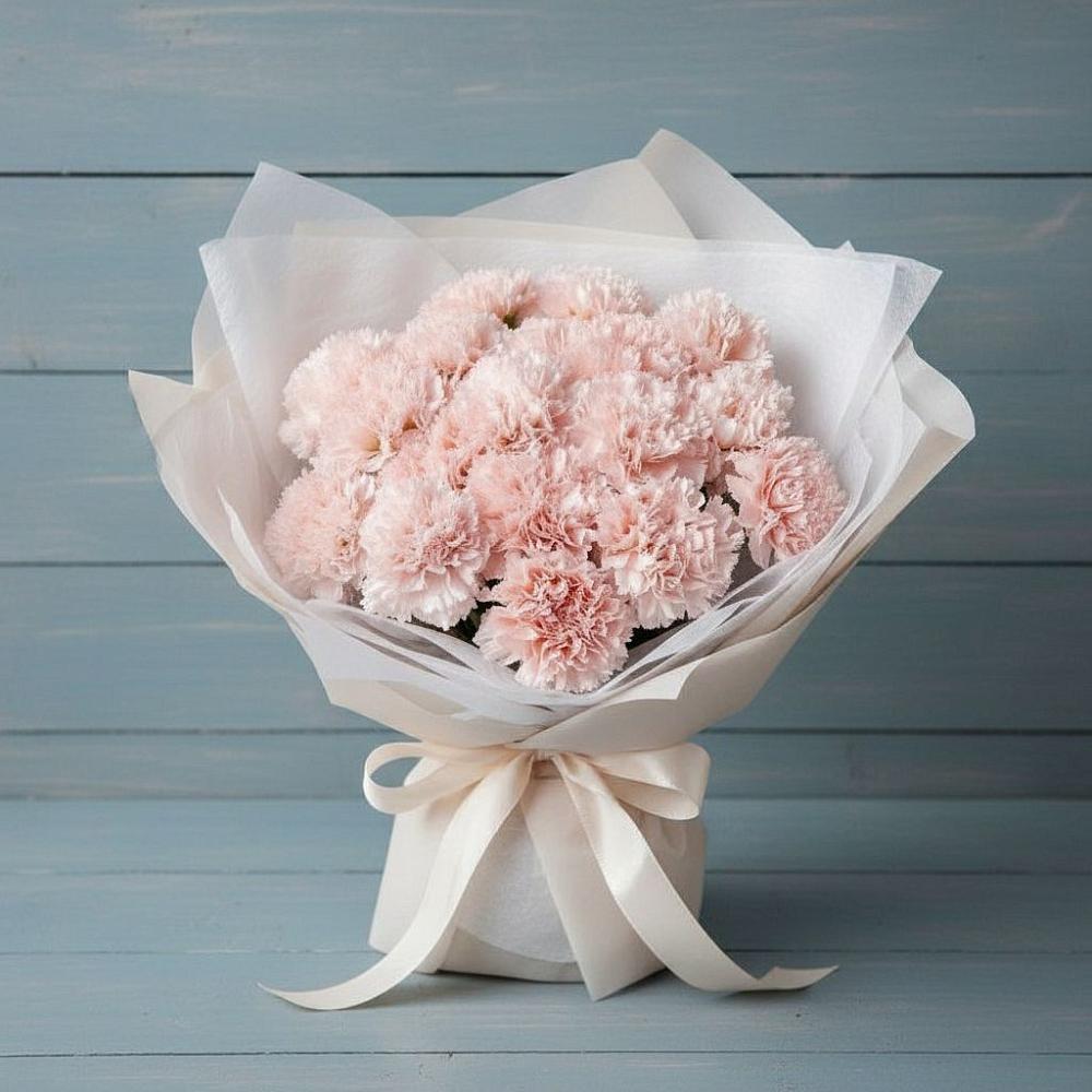 Букет цветов из: Гвоздики в Мокве 1-ой