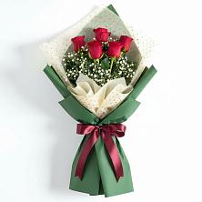 Букет цветов из:  Розы в Мокве 1-ой