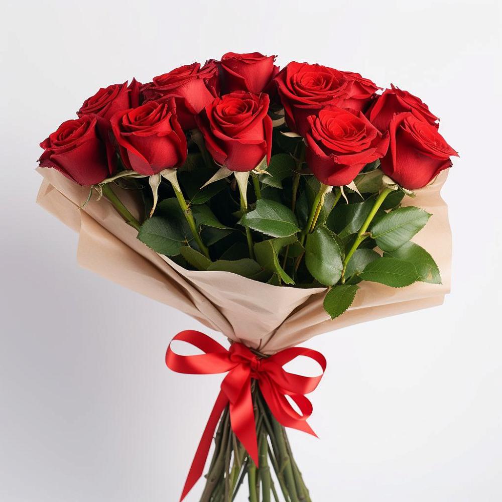 Букет 11 Красных роз Эдлесс Лав в Мокве 1-ой