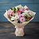 Букет цветов из: Хризантемы, Альстромерии и Розы в Мокве 1-ой